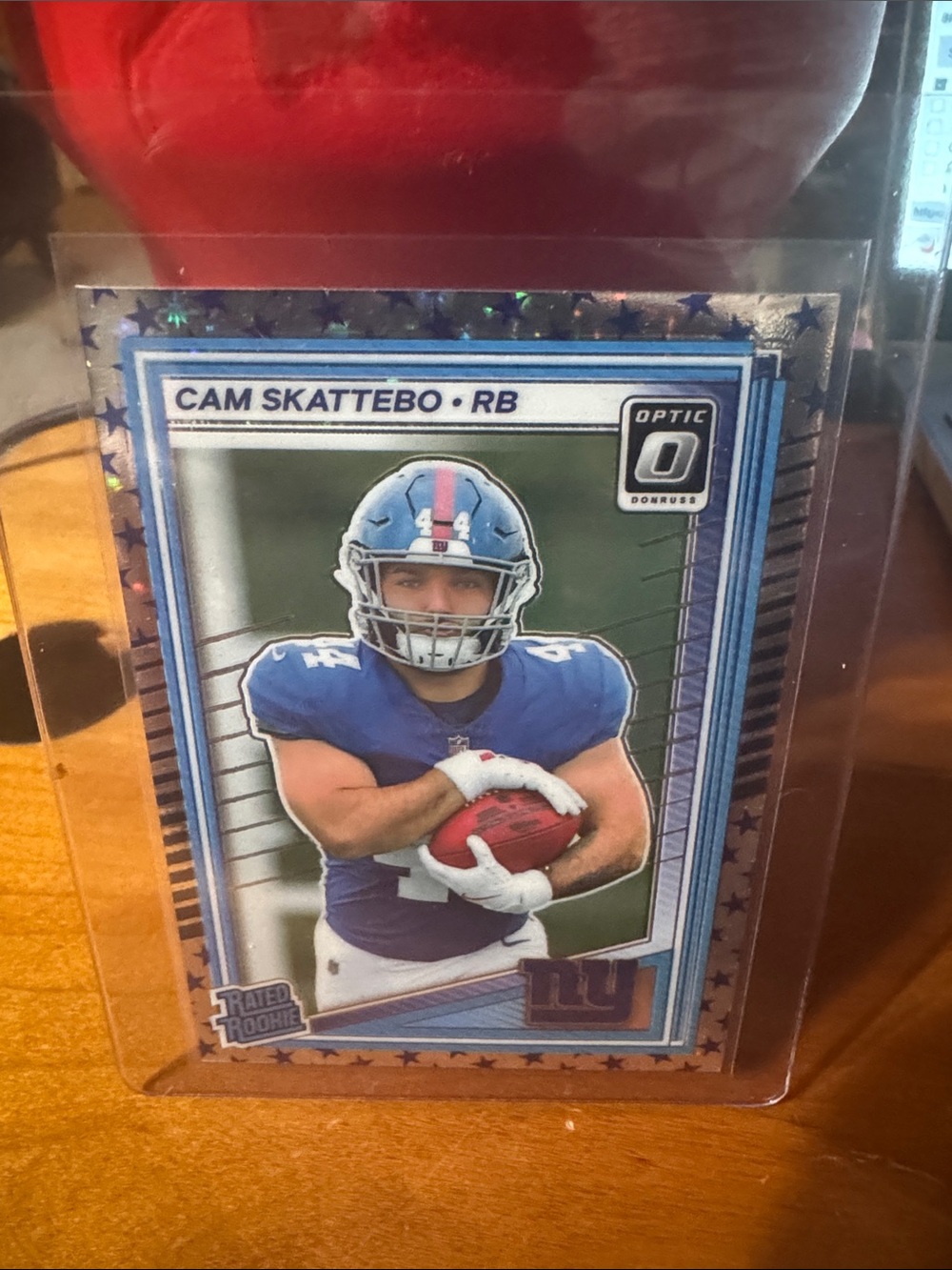 2025 Donruss Optic Cam Skattebo Rated Rookie Star Emoji SP